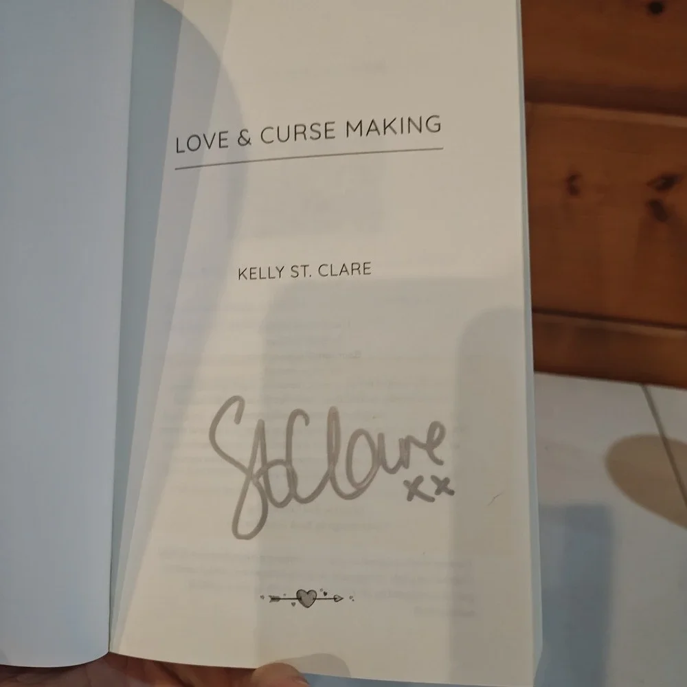 Love & Curse Making Magical Dating Agency Kelly St Clare Autographed Signed 2022